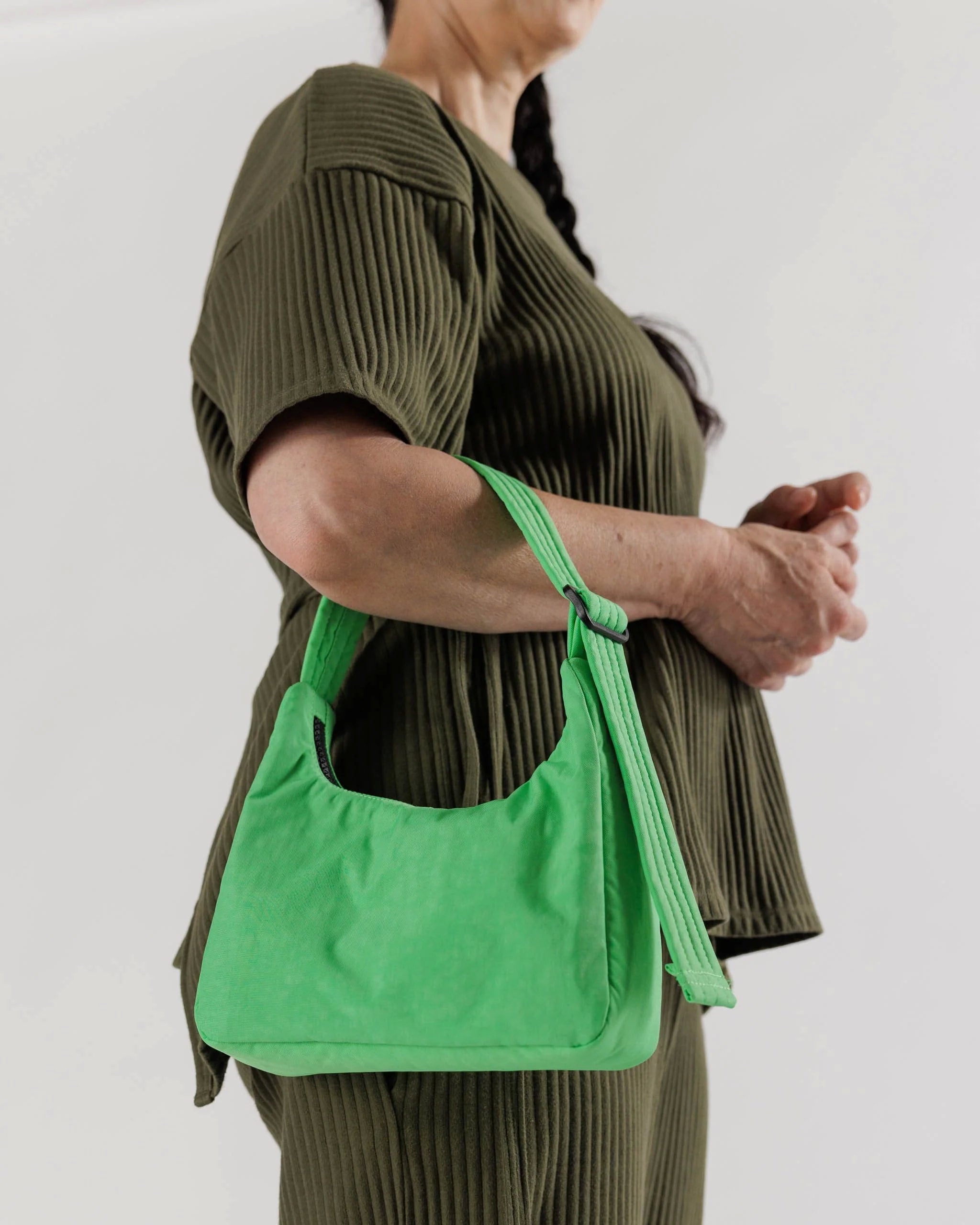 Baggu Mini Nylon Shoulder Bag Aloe
