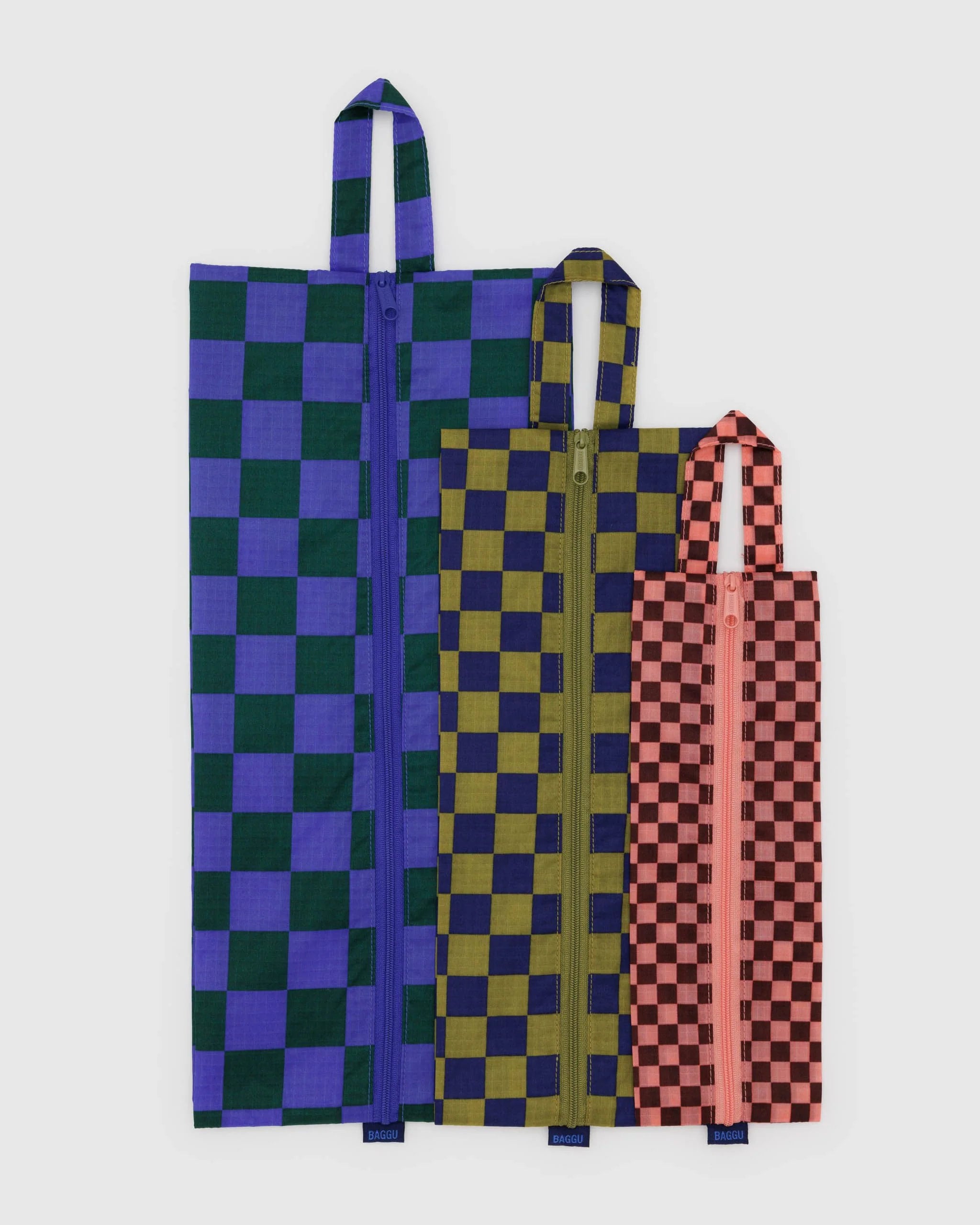 BAGGU - 新作【新品未使用】Baggu バグー 3D zip Jewel checkの